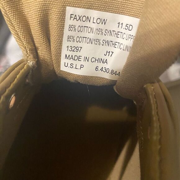 RALPH LAUREN Polo Faxon Low Brown Washed Twill Men’s Sneakers Lace Up Size 11.5D - Picture 3 of 12